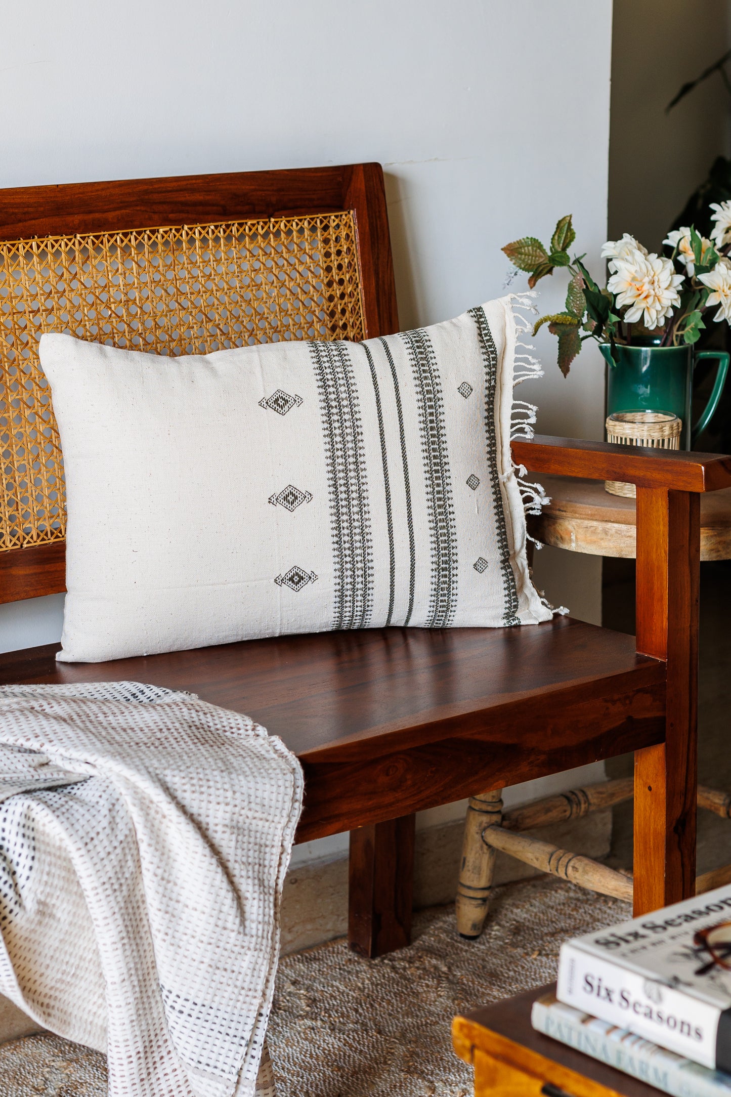 Bhujodi Hand woven organic cotton cushion