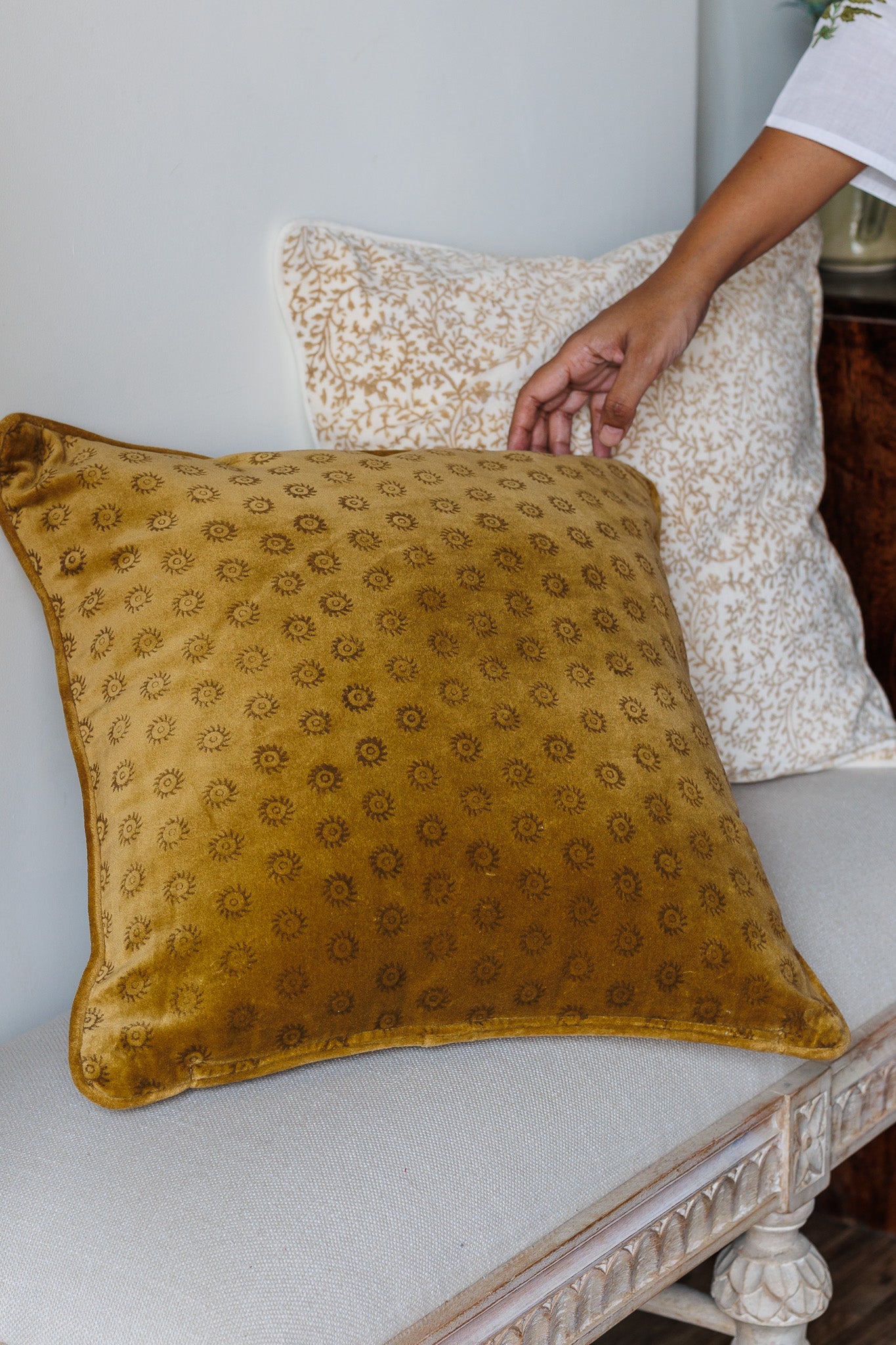 The Tuscan Sun Velvet Cushion Cover