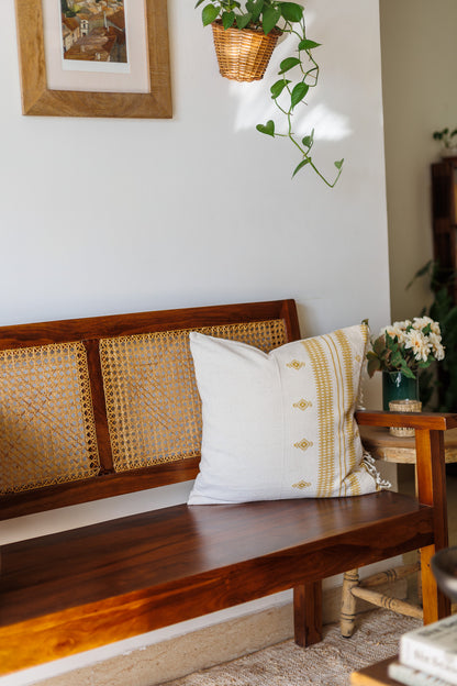 Bhujodi Hand woven organic cotton cushion 