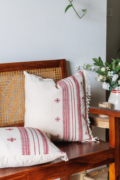 Bhujodi Hand woven organic cotton cushion 