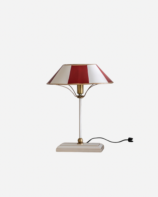 Paris-inspired striped table lamp 