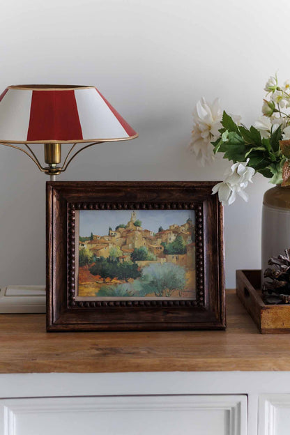Country living chunky wooden photo frame with vintage finish and beaded detailing