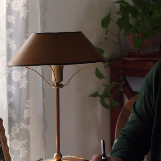 Mustard Vintage Desk Lamp Video 